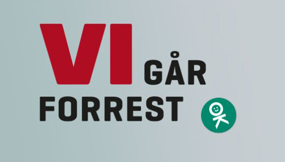 Vi går forrest logo